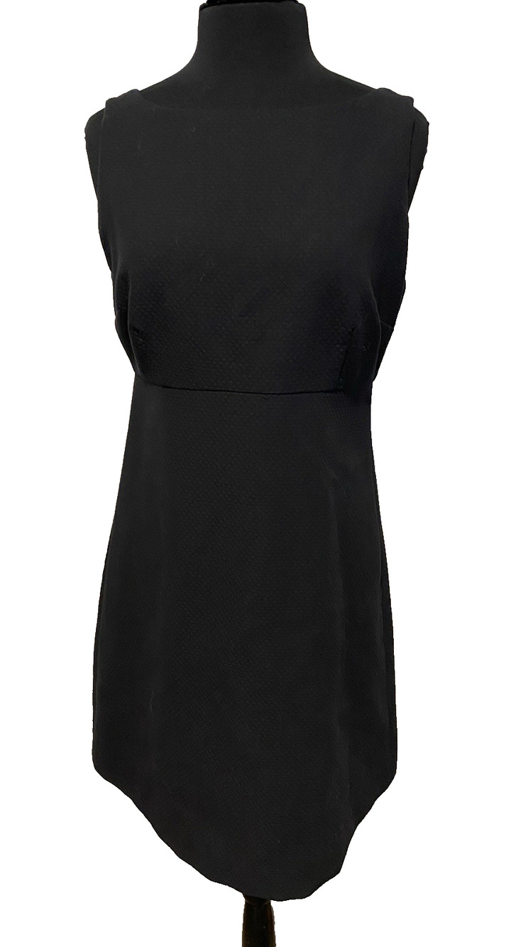 Steven Stolman Black Whimsigoth Dress Size 10 Sleeveless Sheath Office Witchy